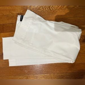 3/$20 White cropped work pants The Limited